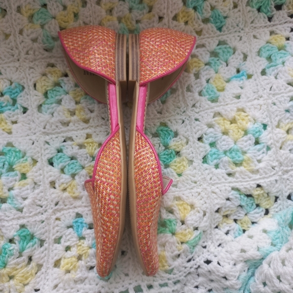 Isaac Mizrahi Women's New York Orange Woven Shoes Size 9 US - Picture 4 of 15